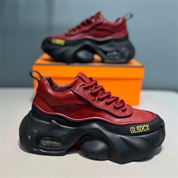 Leather Surface Trend Sports Leisure Platform Men's Shoes - Image 5