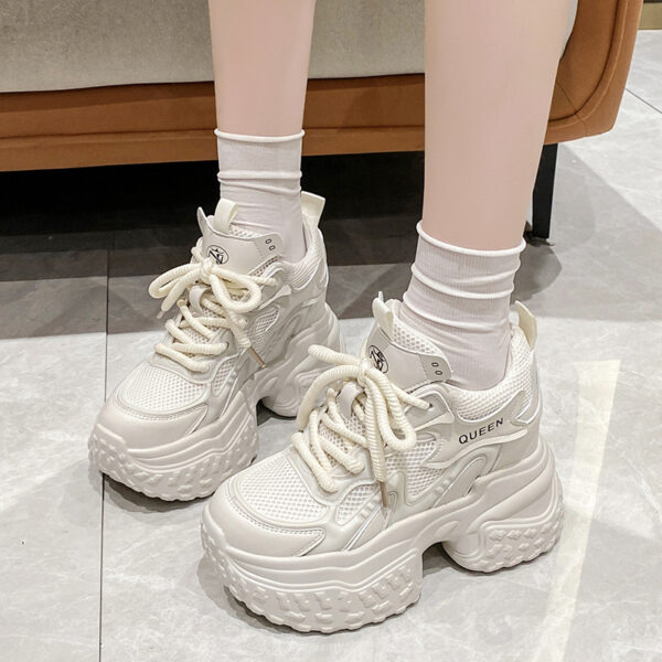 Mesh Breathable Platform Sports Casual Daddy Shoes - Image 8