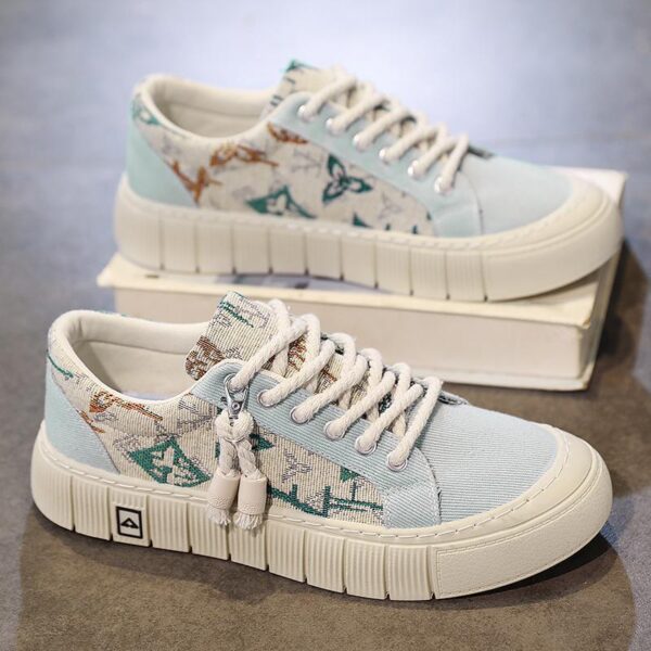 Trendy Wild Four Seasons Canvas Sneakers - Image 7