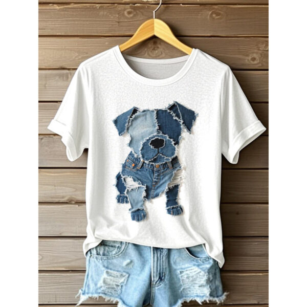 Women's Digital Printed Round Neck Top - Image 7