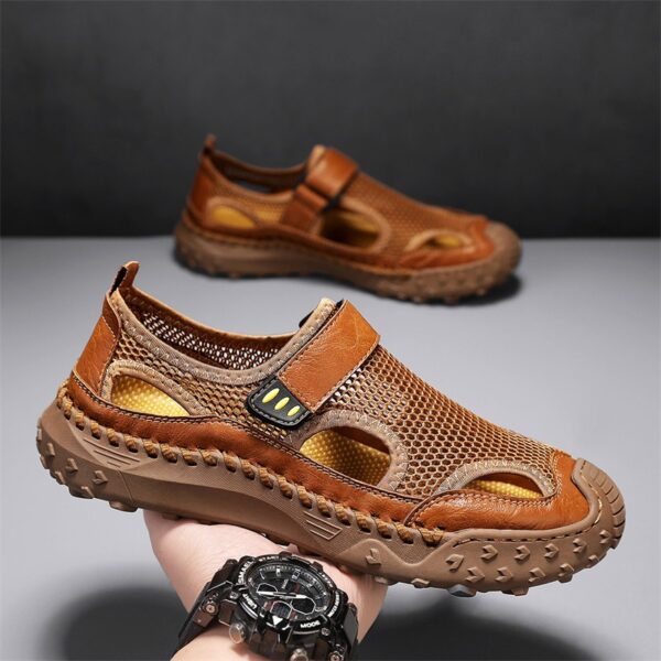 Summer Outdoor Casual Hollow Mesh Surface Breathable Men's Sandals - Image 4