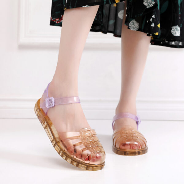 Women's Fashion Hollowed-out Beach Flat Sandals - Image 4