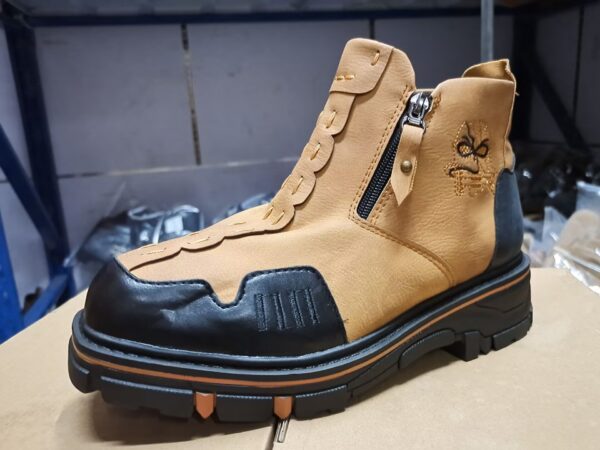 Men's Short Boots Round Toe Large Size Side Zipper Martin Boots - Image 6