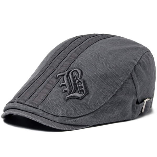 Men's Letter Beret Breathable Sun Hat - Image 2