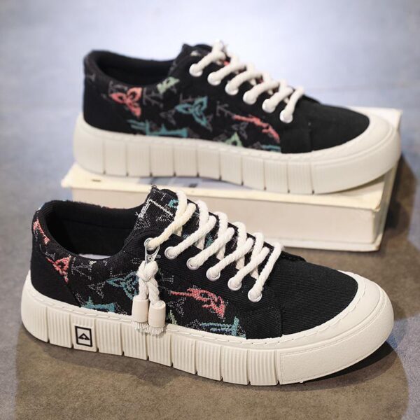 Trendy Wild Four Seasons Canvas Sneakers - Image 3