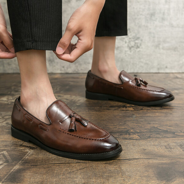 Tassel Slip-on Shoes Young Men - Image 7