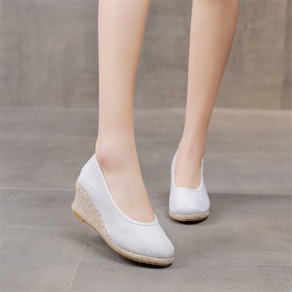 High Heel Women's Shoes Work Shoes Pointed Straw Pumps - Image 6