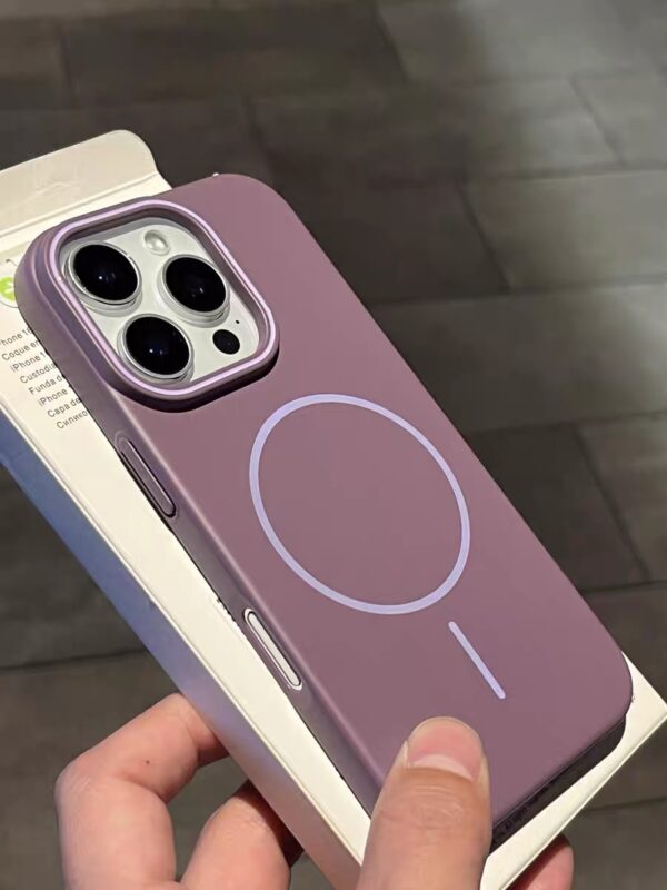 Fine Circle Magnetic Phone Case Frosted Hard Shell - Image 5