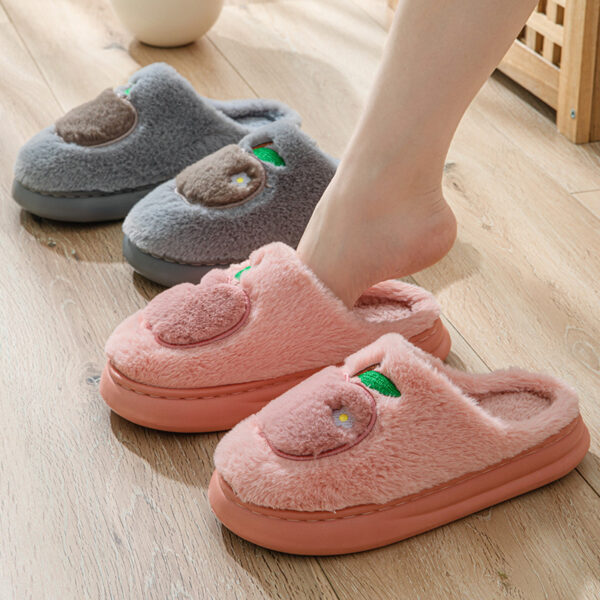 Cotton Slippers Women's Indoor Home Plush Warm Slippers - Image 10
