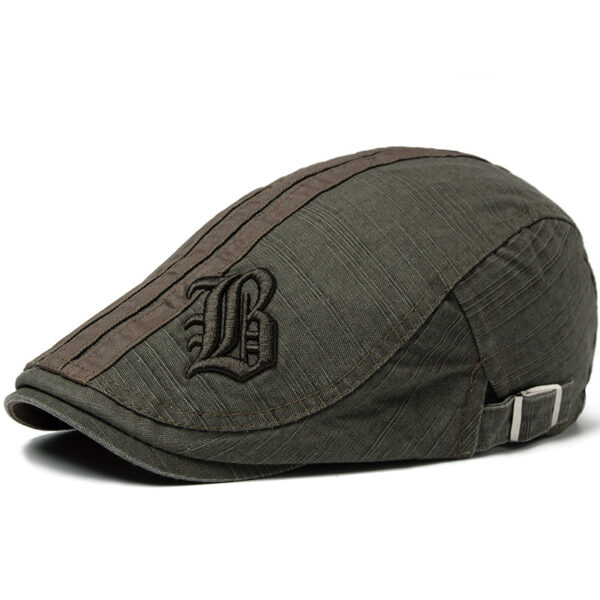 Men's Letter Beret Breathable Sun Hat - Image 6