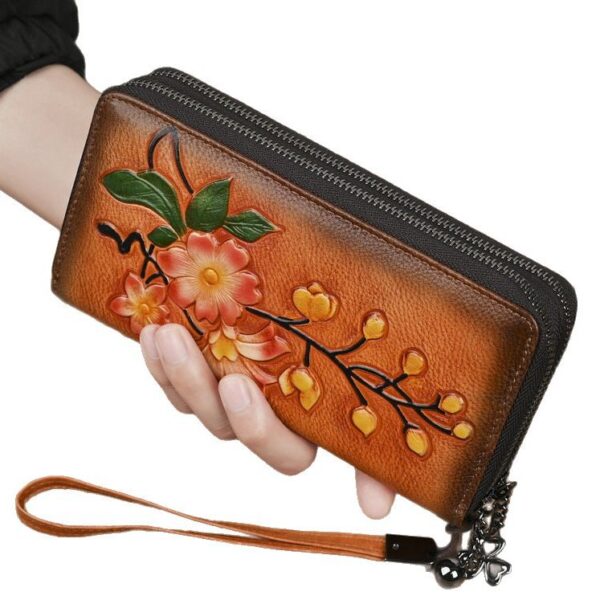 Women's Fashion Personalized Double Zipper Long Wallet - Image 4