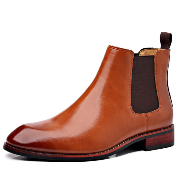 Chelsea Boots Men's Autumn Breathable Pointed Toe - Image 3