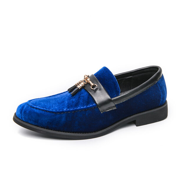 Loafers Solid Color Fringed Leather Shoes - Image 5