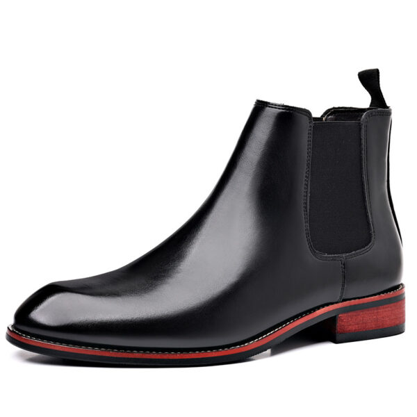Chelsea Boots Men's Autumn Breathable Pointed Toe - Image 4