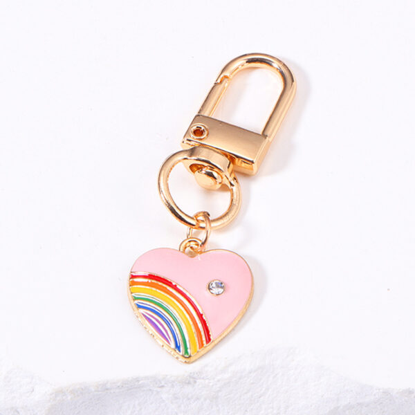 Rainbow Love Metal Keychains Handbag Ornaments - Image 7
