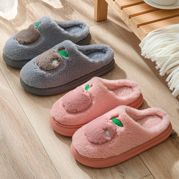 Cotton Slippers Women's Indoor Home Plush Warm Slippers - Image 9