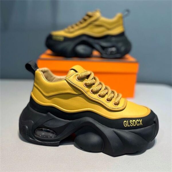 Leather Surface Trend Sports Leisure Platform Men's Shoes - Image 6