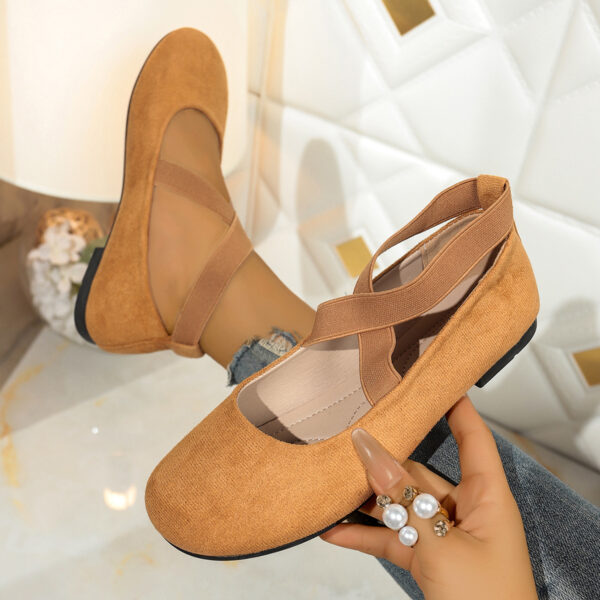 Plus Size Round Toe Flat Bottom Sports And Leisure Women's Shoes - Image 6