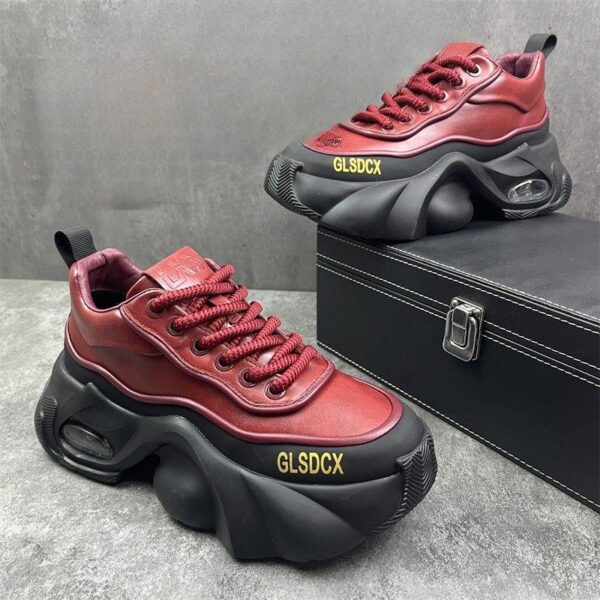 Leather Surface Trend Sports Leisure Platform Men's Shoes - Image 8