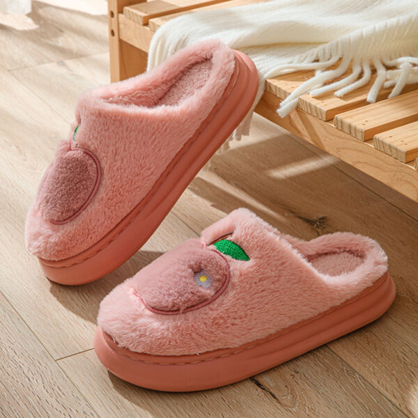 Cotton Slippers Women's Indoor Home Plush Warm Slippers - Image 8