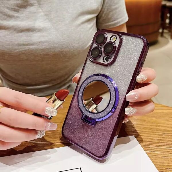 Magnetic Makeup Mirror Bracket Phone Case - Image 7