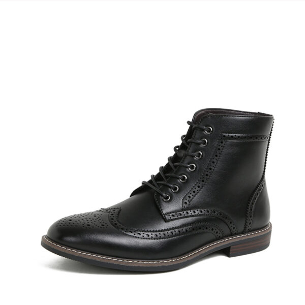 Autumn And Winter New Retro High-top Men's Work Ankle Boots - Image 4