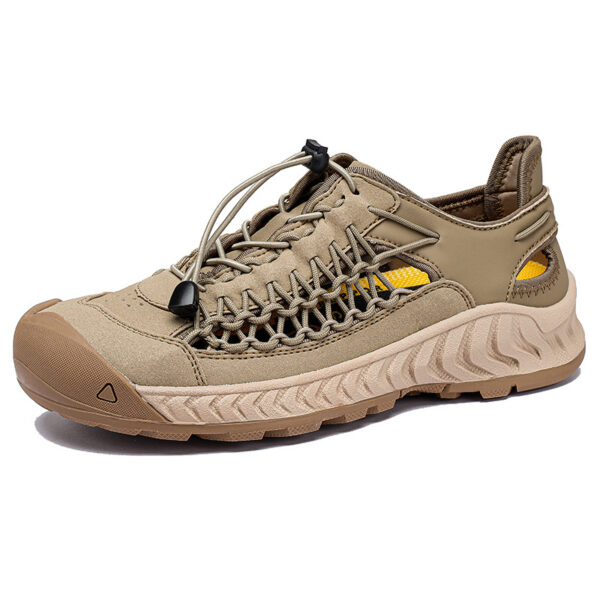 Hand-woven Sandals Men's Non-slip Wear-resistant Summer Outer Wear Breathable Closed Toe - Image 9