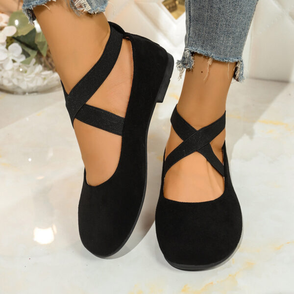 Plus Size Round Toe Flat Bottom Sports And Leisure Women's Shoes - Image 2