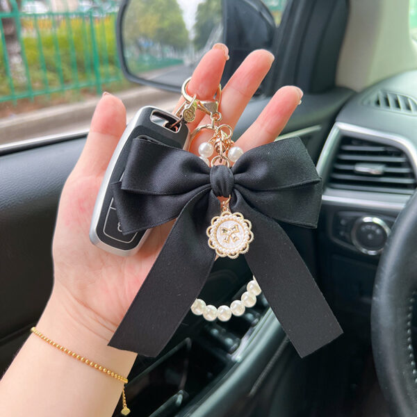 Bow Pearl Metal Keychains Decoration - Image 7
