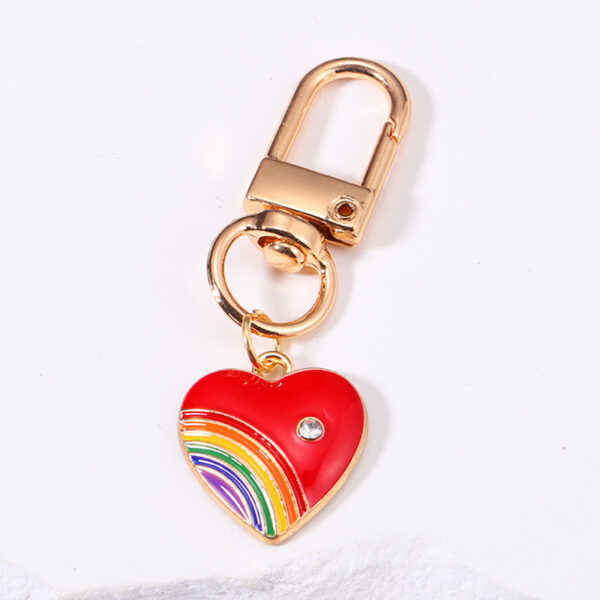 Rainbow Love Metal Keychains Handbag Ornaments - Image 8