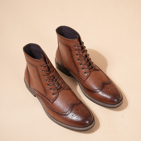 Autumn And Winter New Retro High-top Men's Work Ankle Boots - Image 2