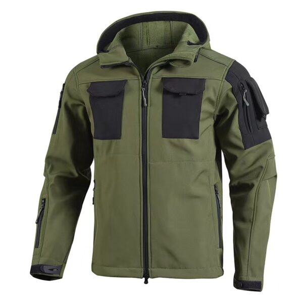 Soft Shell Beetle Top Fleece-lined Windproof Waterproof Jacket - Image 3