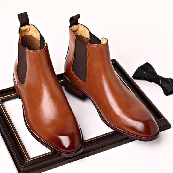 Chelsea Boots Men's Autumn Breathable Pointed Toe - Image 5