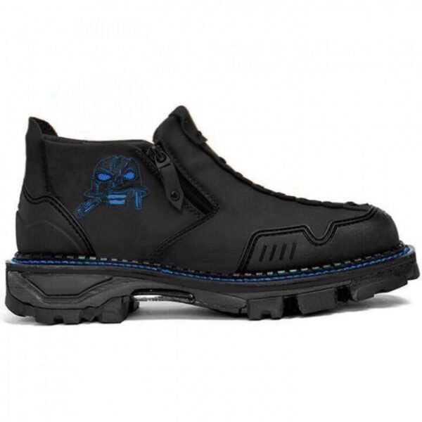 Men's Short Boots Round Toe Large Size Side Zipper Martin Boots - Image 2
