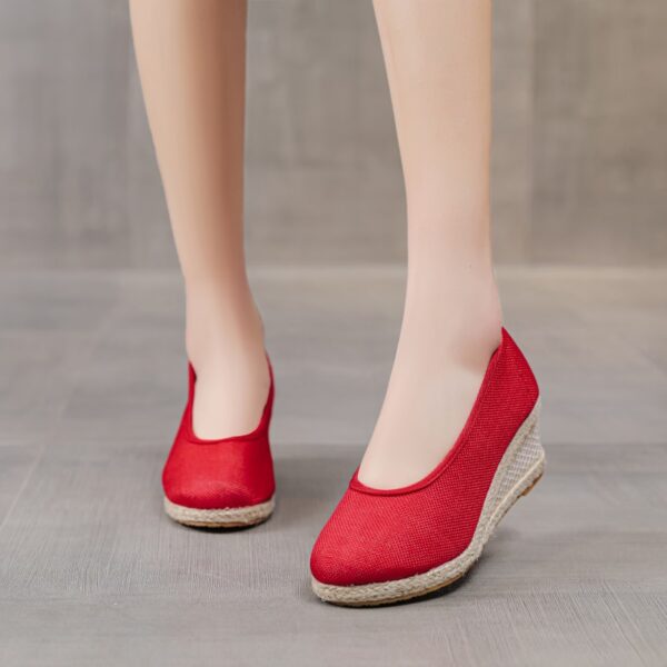 High Heel Women's Shoes Work Shoes Pointed Straw Pumps - Image 8