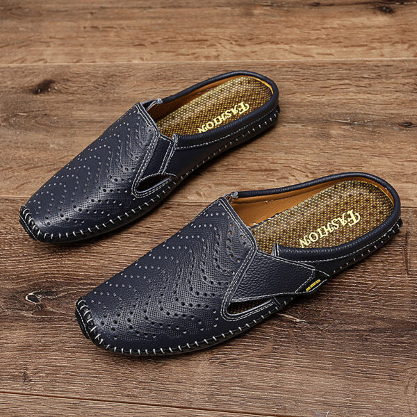 Muller Shoes Hole Low-top Cowhide Surface Slip-on - Image 4
