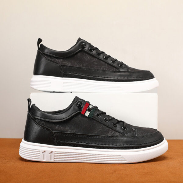 Casual Men's Sneakers High-end Versatile Canvas Sneakers Bandage Dress - Image 5