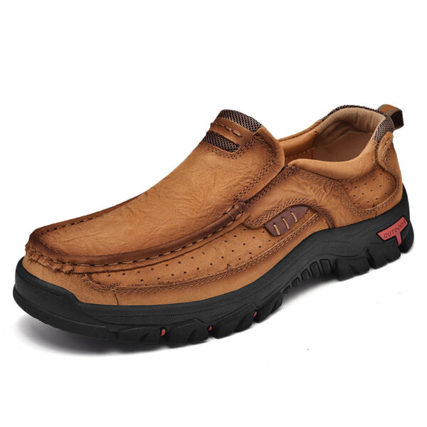 Men's Leather Large Size Casual Shoes - Image 9