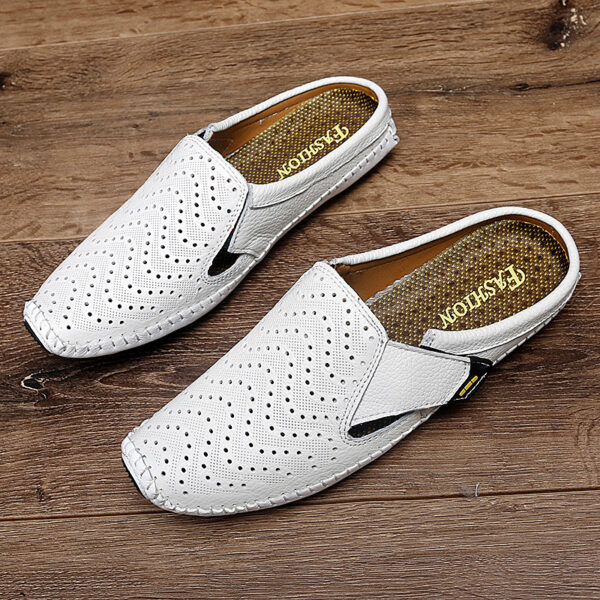 Muller Shoes Hole Low-top Cowhide Surface Slip-on - Image 5