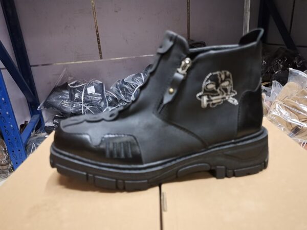 Men's Short Boots Round Toe Large Size Side Zipper Martin Boots - Image 5