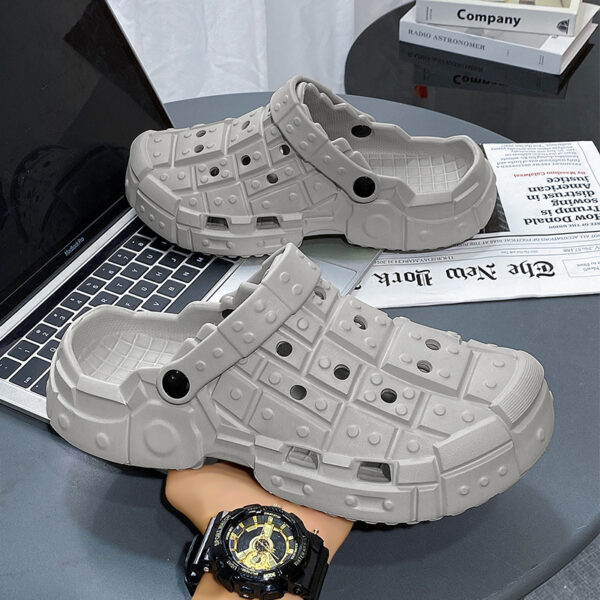 Hole Shoes Simple Non-slip Thick Bottom Wear-resistant - Image 3