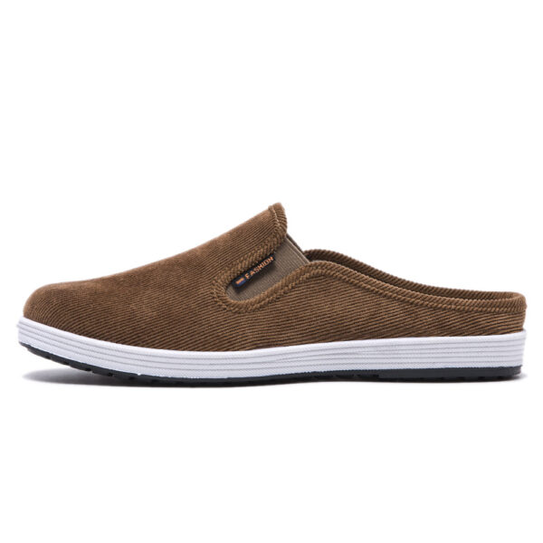 Casual Breathable All-match Sneakers Slip-on Heel-free Half Support Non-slip Men's Shoes - Image 6