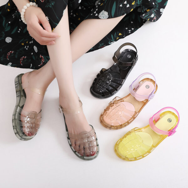 Women's Fashion Hollowed-out Beach Flat Sandals - Image 2
