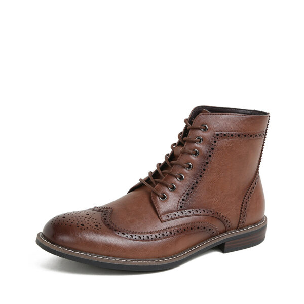 Autumn And Winter New Retro High-top Men's Work Ankle Boots - Image 3