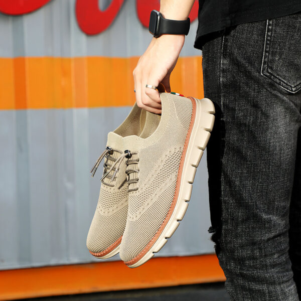 Summer New Dad Shoes British Style Trendy Running Breathable Mesh Surface Shoes - Image 7