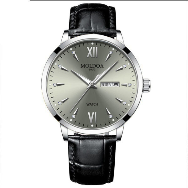 Men's Luminous Double Calendar Fake Mechanical Watch Luminous Waterproof - Image 6