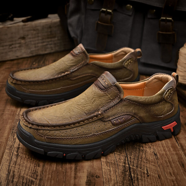 Men's Leather Large Size Casual Shoes - Image 2