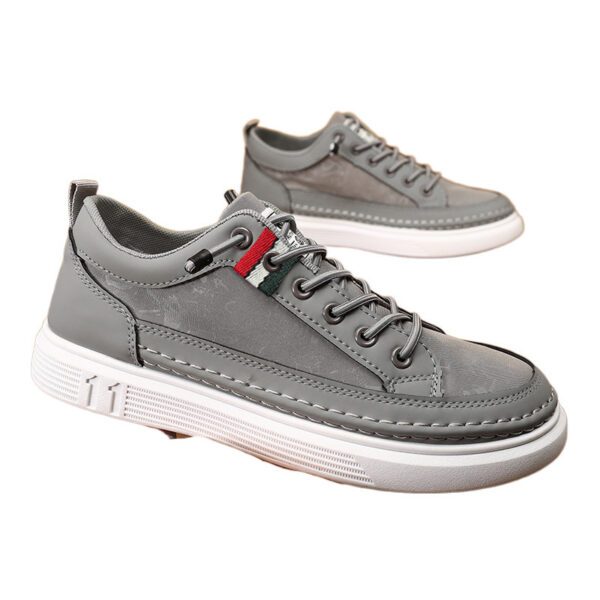 Casual Men's Sneakers High-end Versatile Canvas Sneakers Bandage Dress - Image 3