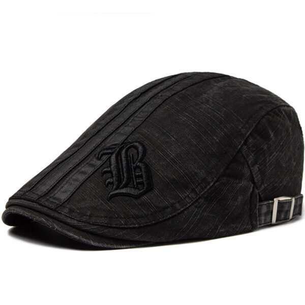 Men's Letter Beret Breathable Sun Hat - Image 3