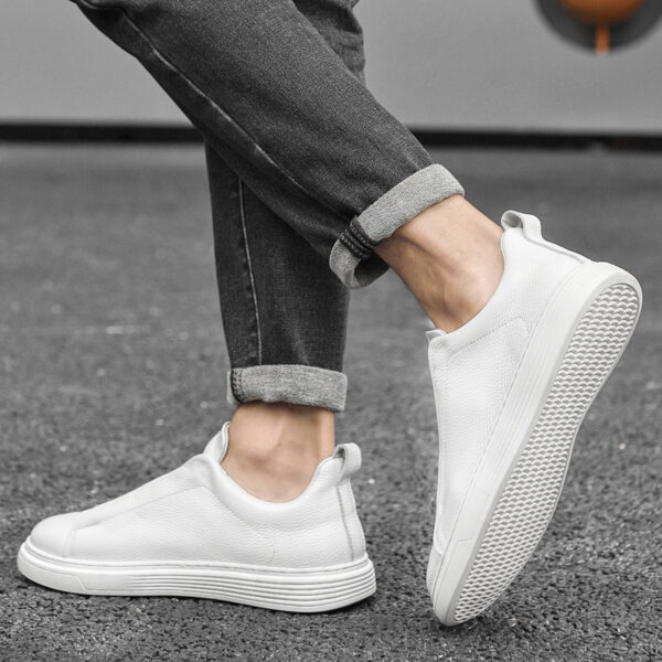Men's Low Top Layer Cowhide Sports Board Shoes - Image 5